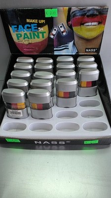 -Gesichtsfarbe Schwarz-Rot-Gold   Face Paint Make-up Roller für Fußballfans