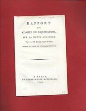 1790  REVOLUTION PLAN ORGANISATION DE TRAVAIL COMITE LIQUIDATION BATZ DE NERAC