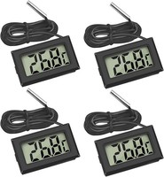 Digitales Lcd Thermometer Temperaturmonitor Externer Sensor FüR KüHlschrank