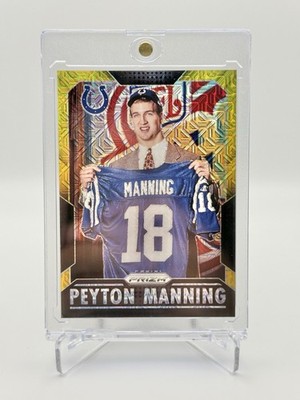 2016 Panini Prizm Tribute Gold Mojo Prizm Peyton Manning /10 #PMT4