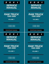 2001 Dodge 1500 2500 3500 Ram Truck Shop Service Repair Manual 2001 Dodge 1500 2500 3500 Ram Truck Shop Service Repair Manual