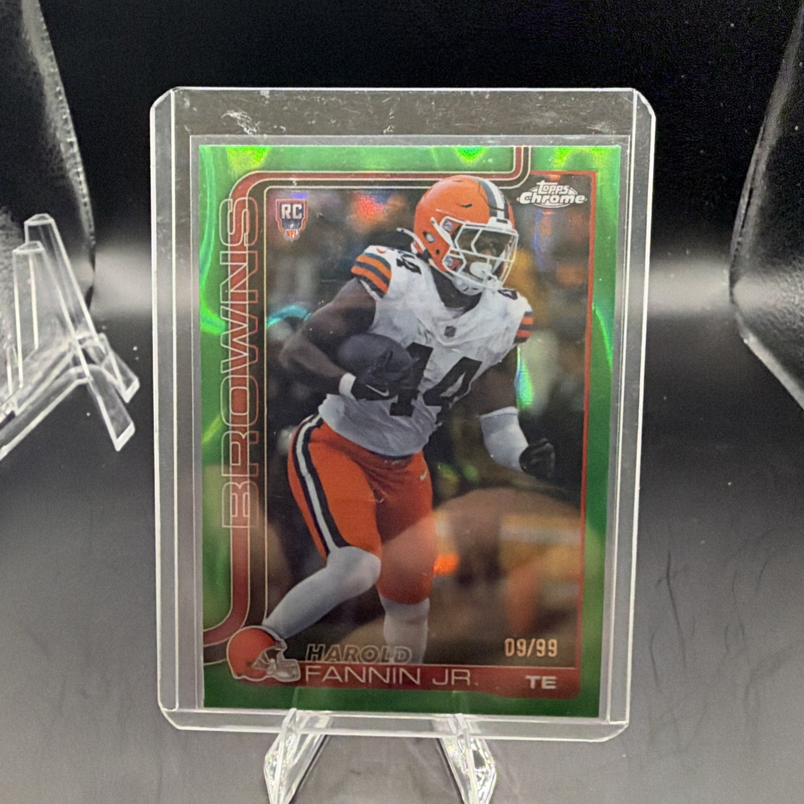 2025 Topps Chrome - Rookies Harold Fannin Jr. #339 Green Lava Refractor /99 (RC)