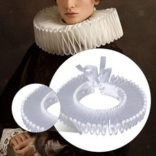 Victorian Costume Ruffled Neck Collar for Party Supplies Holiday Photo
