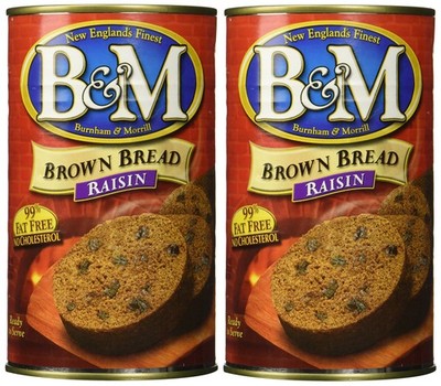 B & M BREAD BROWN RAISIN, 16 oz (Pack of 2) 16 Ounce