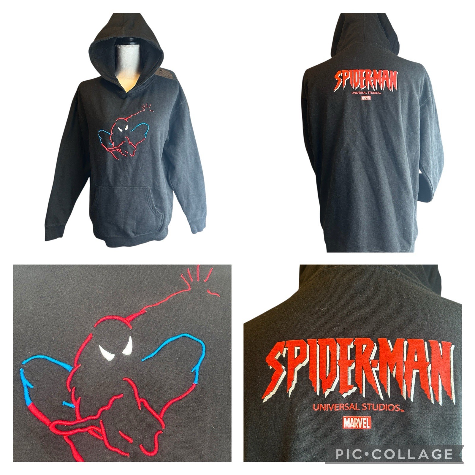 Universal Studios Marvel Spiderman Embroidered Bl… - image 1