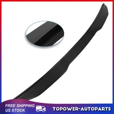 For 2004-2010 BMW E60 M5 Sedan Glossy Black Carbon Fiber Rear Spoiler Lip