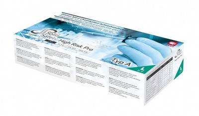 Ampri Einmalhandschuh Nitril puderfrei M High Risk Pro ( 1 Box = 50 Stück )
