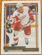 1992-93 Topps Gold Sheldon Kennedy #368 Detroit Red Wings