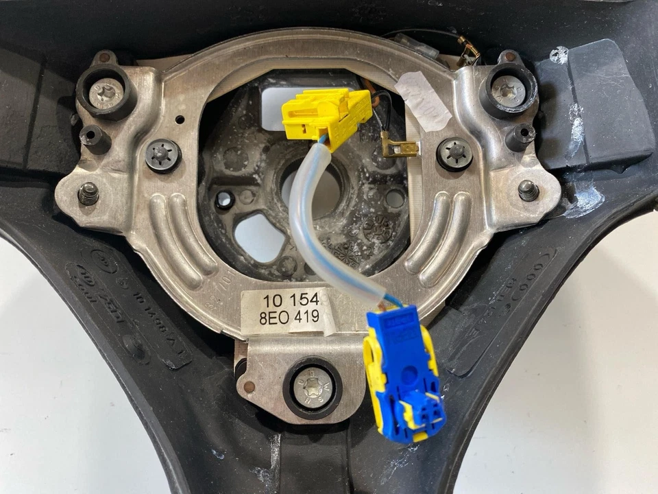 B6 2004 2005 Audi S4 Steering Wheel Black Leather OEM (TL) — 第 3/4 张图片