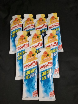 #ad Lot of 9 HIGH5 Energy Gel Aqua Liquid Quick Release 66g Each Orange Exp.02 2026 $39.99