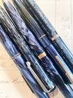 Set of Five Vintage Blue Mechanical Pencils - Waterman, Parker, Peerless — photo 2