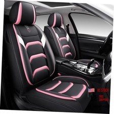 Leather Car Seat Coversfull Coverage Seat Coversuniversal Full Set Blackpink Leather Car Seat Coversfull Coverage Seat Coversuniversal Full Set Blackpink