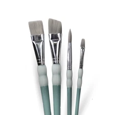 Heirloom Traditions Syntec Detail Paint Brushes - 4 Pack