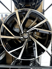 20" RIMS WHEELS JAGUAR 5X108 TRIPPLE BLACK MACHIN OE FINISH F TYPE XJ XJL 59976