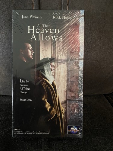 All That Heaven Allows (VHS, 1995, MCA Universal) Rock Hudson/Jane Wyman! Versiegelt