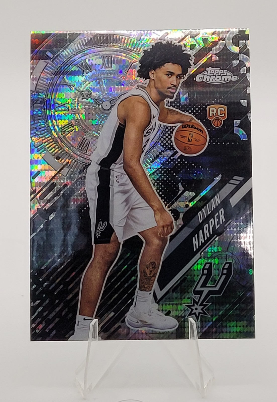 2025-26 Topps Chrome Dylan Harper GT-17 Go Time Pulsar Refractor 🔥SSP🔥RC🔥