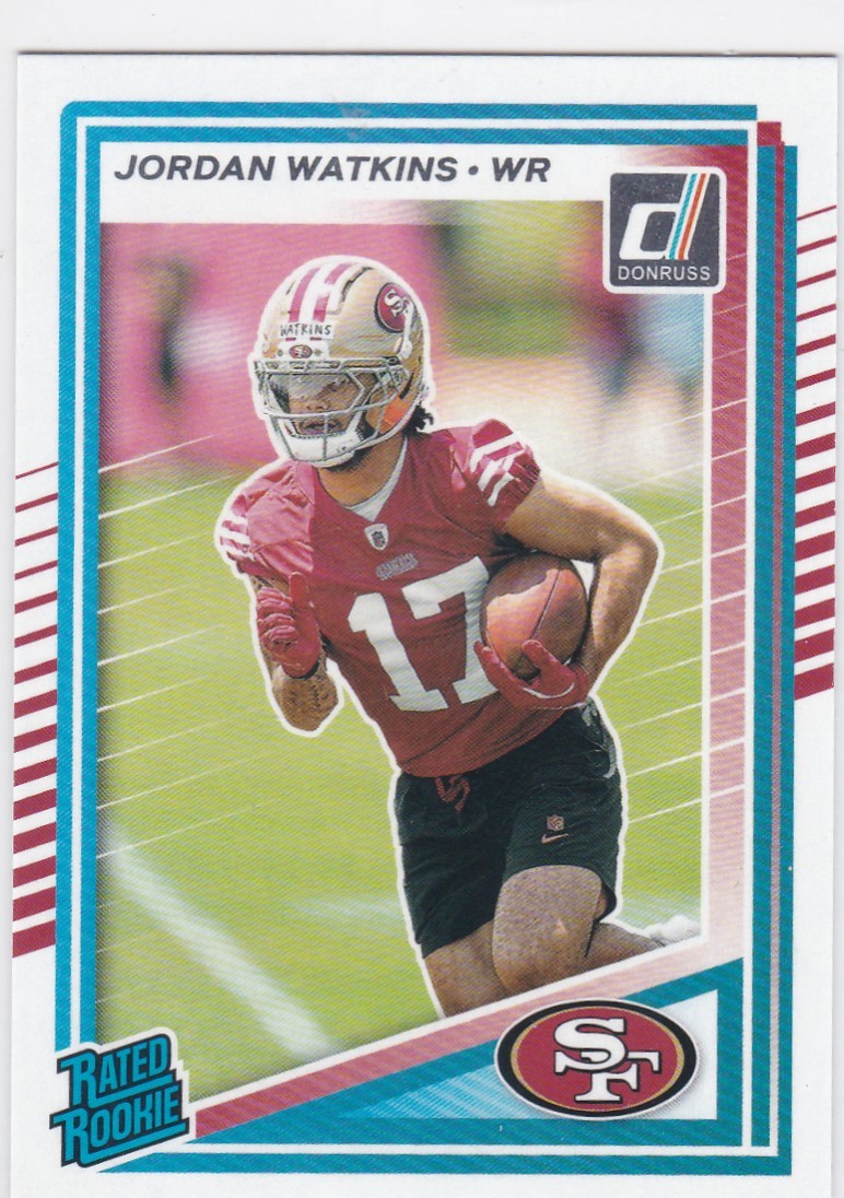 2025 Donruss #356 Jordan Watkins Rated Rookie San Francisco 49ers