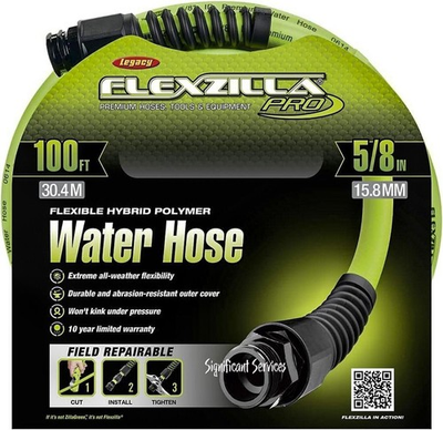 #ad Flexzilla HFZWP5100 E Pro Water Hose 5 8 in 100 ft. Heavy Duty $104.04