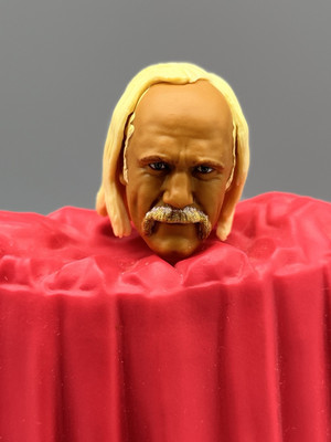 WWE Mattel Ultimate Hulk Hogan Head CUSTOM FODDER FOR 6'' FIGURES