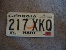 GEORGIA ON MY MIND   #    LICENSE PLATE BUY ALL STATES HERE FREE SHIPPING