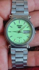 Seiko 5 Watch Automatic Vintage  Luminous  dial  6309 day date @ Japan