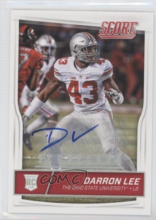 Darron Lee Panini Score #406 Autograph-Scorecard