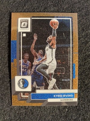 2022-23 Donruss Optic #31 Kyrie Irving Copper Glitter Prizm SP 64/99 Mavericks