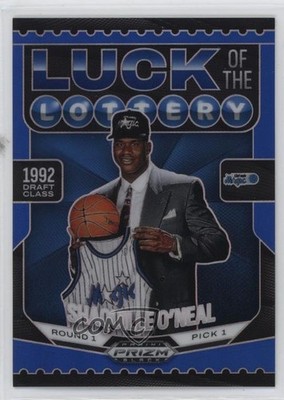 2024 Panini Prizm Black Luck of the Lottery Blue /199 Shaquille O'Neal HOF 10un