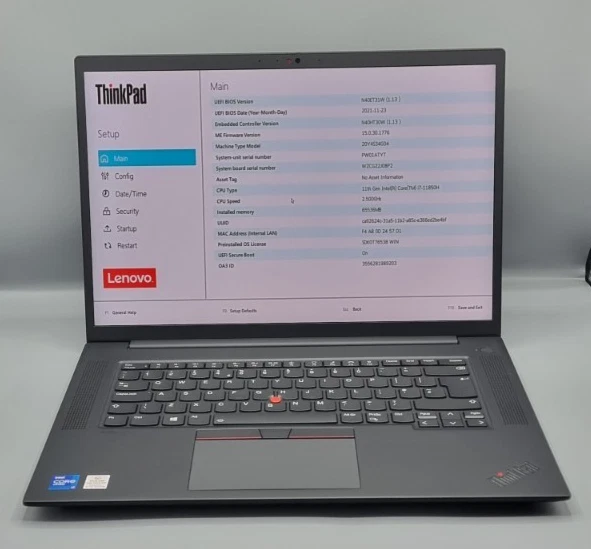 Lenovo ThinkPad P1 G4 · i7-11850H · 64GB · 512GB, photo 1 of 5