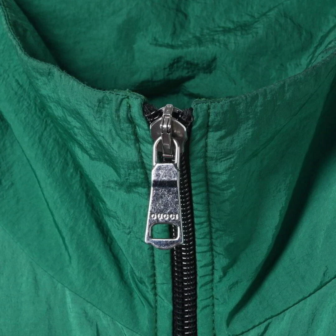 Gucci 573308 giacca nylon zip con toppa usata CYHE 0