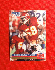 1991 Pro Set DERRICK THOMAS #19 - NFL Sack Leader ERROR Buffalo Bills Helmet