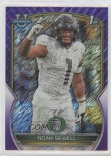 2022 Bowman U Chrome Purple Shimmer Refractor Noah Sewell #57 0kr0