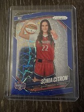 Sonia Citron 2025 WNBA Prizm Blue Velocity Rookie RC Variation Mystics