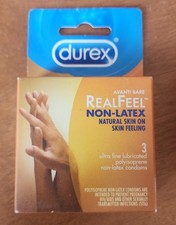 Lot Choice Durex Avanti Bare Real Feel Non Latex 3ct Retail Box Condom READ