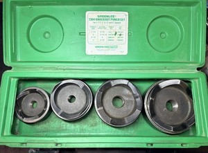 GREENLEE  7304 Slug‑Buster Punches & Dies  – 2½" to 4" Slug‑Buster With Case USA