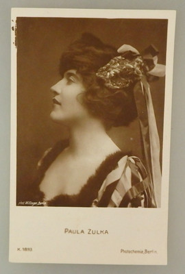 Foto Autogrammkarte Tänzerin Schauspielerin Sängerin Paula Zulka (145572)