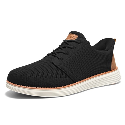 HEEZ Herren Freizeit Turnschuhe Mode Oxford-Schuhe Tennis Wandern Schuhe Schwarz-US 10,5