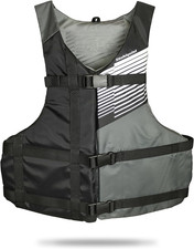 FIT Adult Life Jacket - USCG Approved, Adjustable, Lightweight PFD for 30-52" Ch