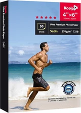 Koala Ultra Premium Photo Paper 4X6 in Satin Photo Printer Paper for Inkjet Prin