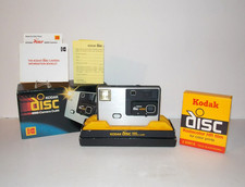 Vintage 1980s Kodak Disc 4000 Retro Camera in Org. Box w/ Paperwork  2 Discs