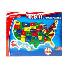 Melissa  Doug Puzzles USA Floor Puzzle 51 Pieces SW New 
