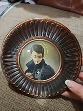 St Gabriel of Passionists. Christian Plate Copper CatholicOurLadySorrow Easter