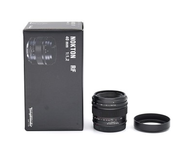 Voigtländer Nokton 40mm 1.2 1,2 ASPH. schwarz für Canon RF Ausstellungsstück #**