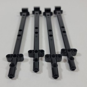 4 LEGO Pirate Ship Black Boat Mast 48002 2x2x20 48002a 4184 71042 7048 4195 6243