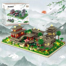 Baustein-Set für chinesische Architektur, Suzhou Garten, 3930 Teile, Deko, Kinde