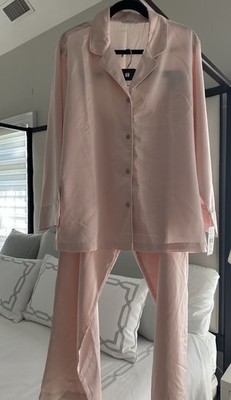 NWT! Natori Solid Charm Notch Collar Pajama Set- Size XL  Retail $180