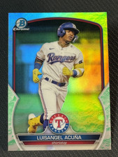 2023 Bowman Chrome GREEN LUNAR REFRACTOR PROSPECT Luisangel Acuna item 1