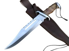Custom crafted handmade Bowie knife designed for collectors, outdoor enthusiasts
