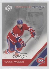 2011-12 Upper Deck McDonald's Montreal Canadiens Yannick Weber #23 0jh2
