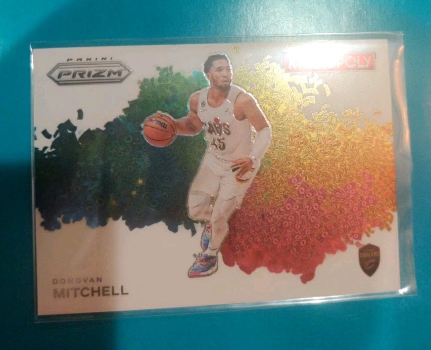 2023-24 DONOVAN MITCHELL PANINI PRIZM BASKETBALL MONOPOLY MONEY COLOR BLAST SSP